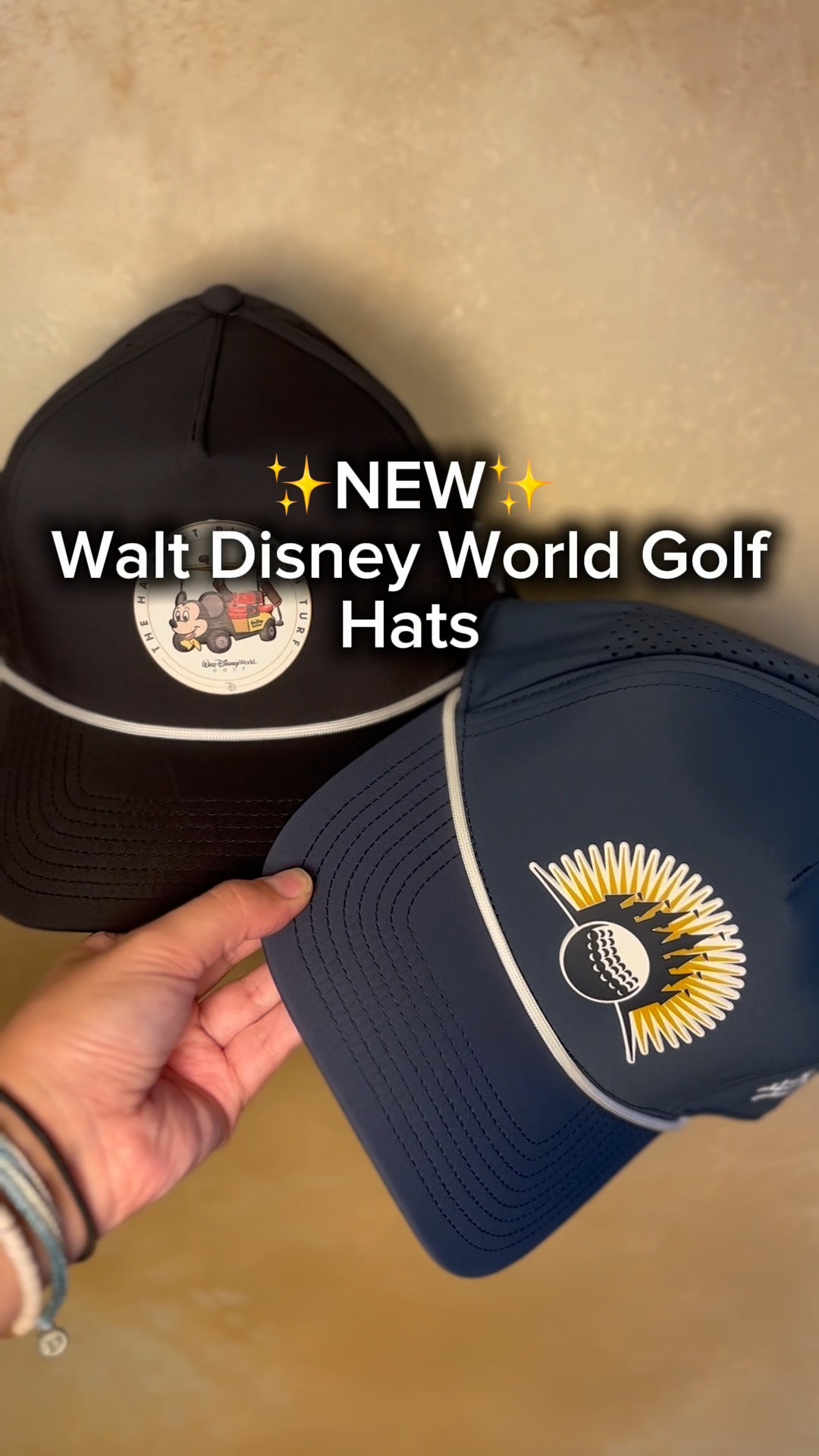 Top off your look with these Walt Disney World Golf hats by Pukka