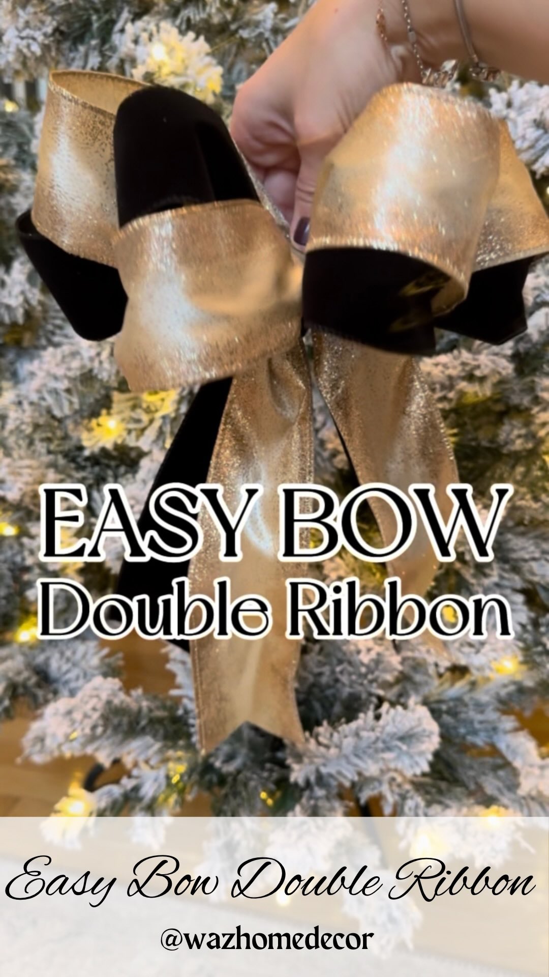Here’s how to make a Double Ribbon Bow 🎀 Save for Later. Steps Below ⬇️ ...