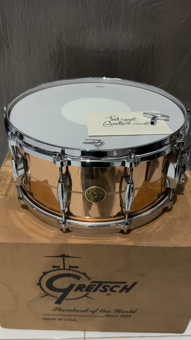 $349 Gretsch 13x6” Snare Drum. Barely used like new condition