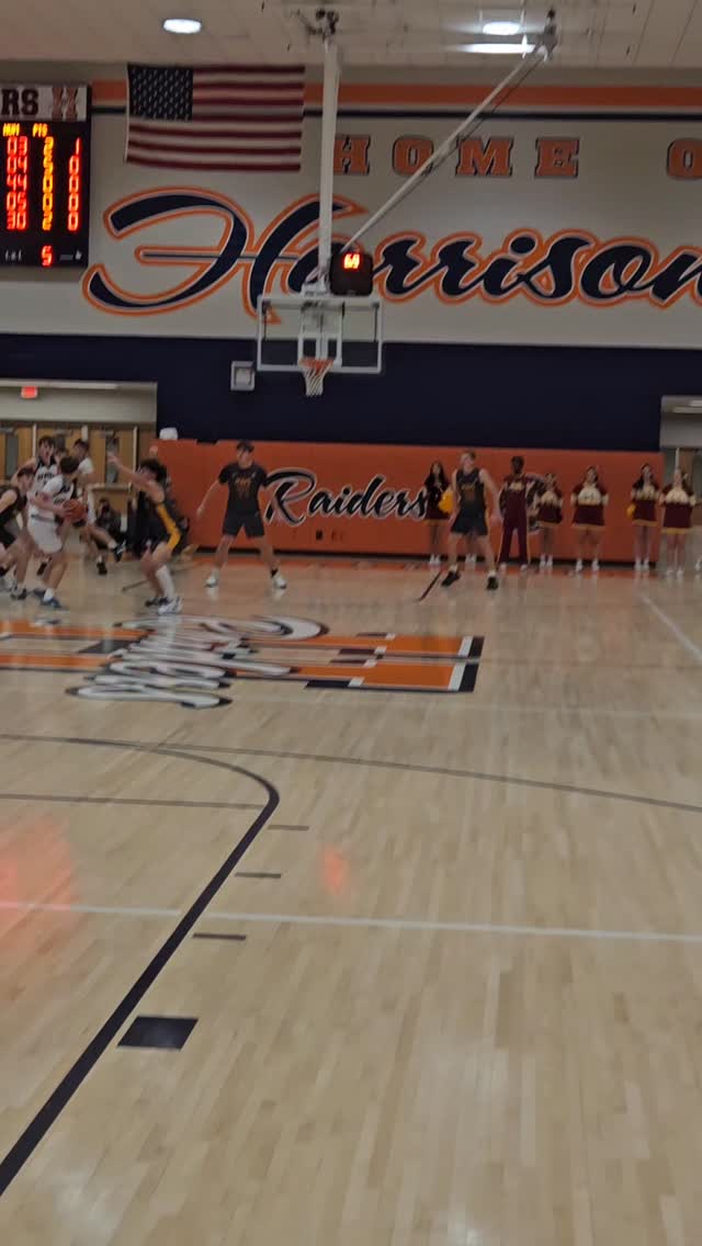 Mikey Stapleton drills a 3-poimter before the buzzer. 6 points for ...