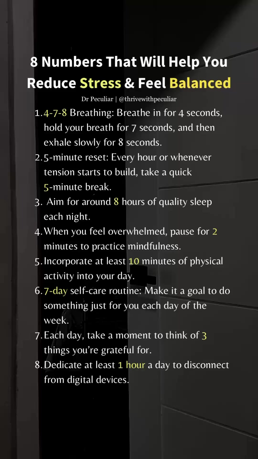 📌Day 42 of 365: 8 Numbers That Will Help You Stress Less & Feel More in ...