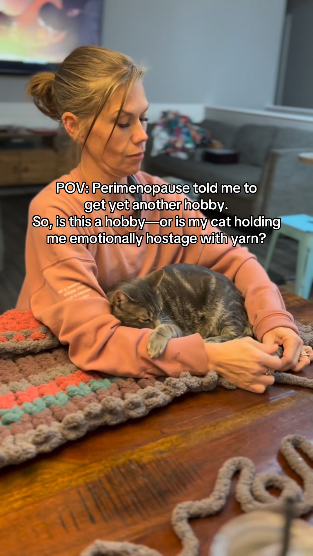 Why must he be involved in everything? 🤣 #Perimenopause #CatLife # ...