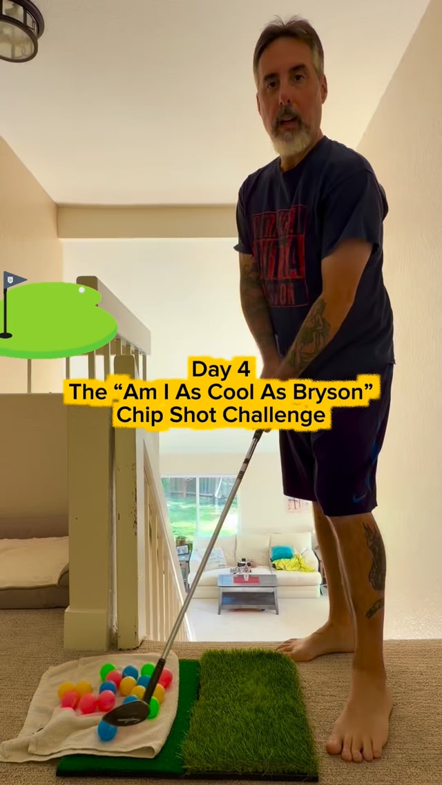Day 4 of the down-the-stairs challenge…#golf #golfer #trickshots # ...