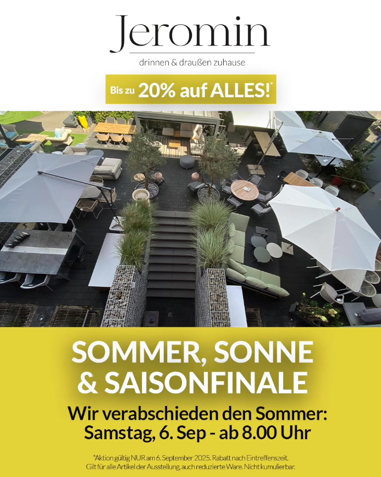 SOMMER, SONNE & SAISONFINALE☀️🎉❤️ , Wir verabschieden den Sommer 👉 Bis zu 20 % auf ALLES – auch reduzierte Ware. , ⏰ Früh kommen lohnt sich:, 8–9 Uhr = 20 % , 9–10 Uhr = 15 % , ab 10 Uhr = 10 % , 🥐