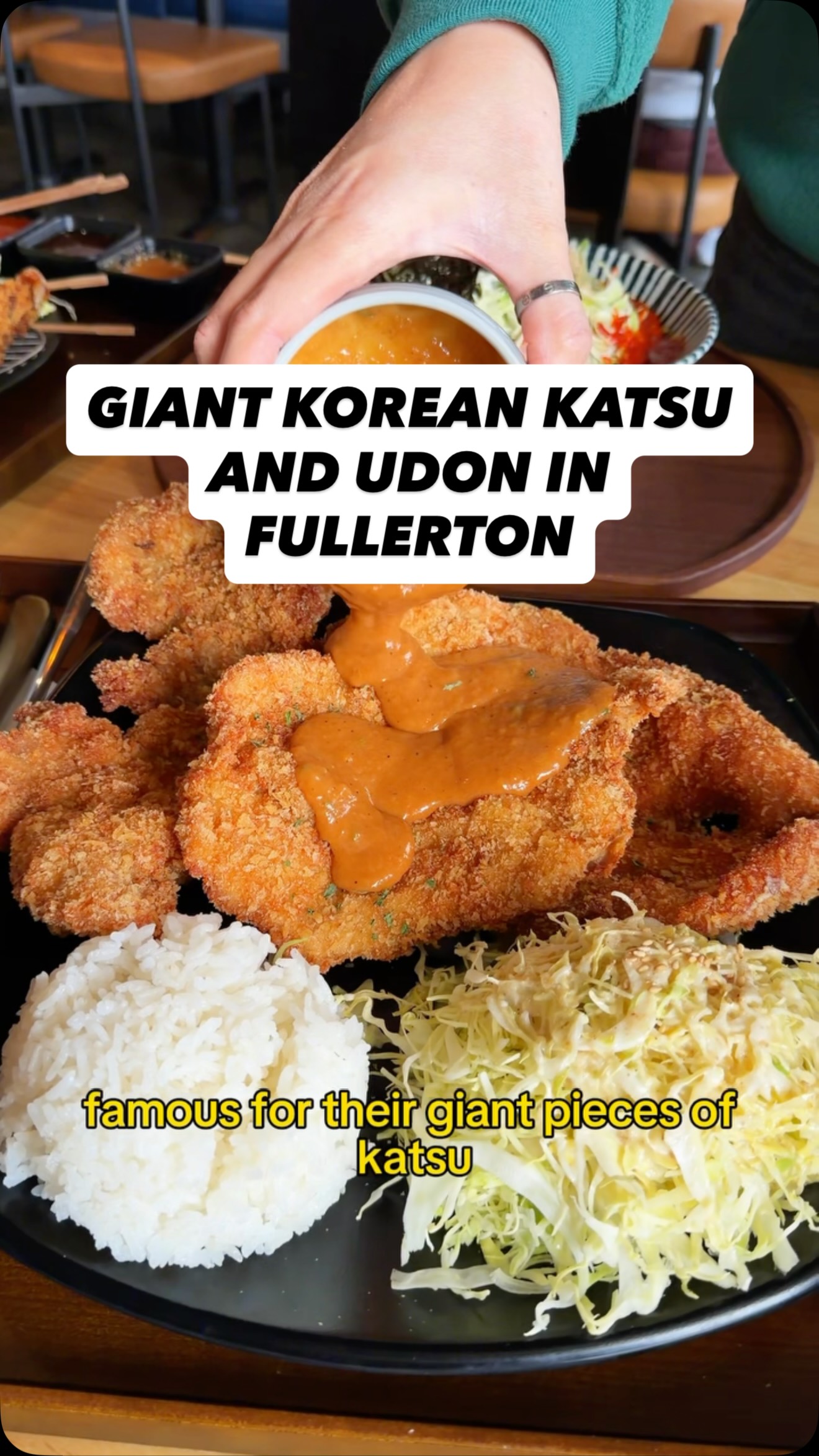 Giant crispy Korean tonkatsu in Fullerton! 📍: 88 Katsu | 1941 W