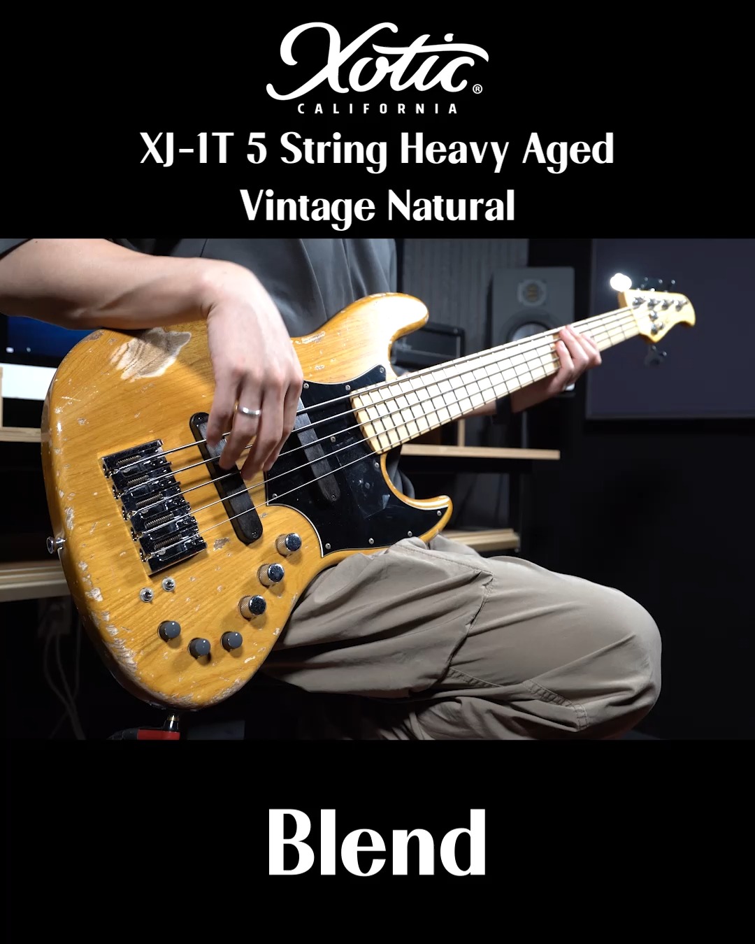 Xotic XJ-1T 5 String Heavy Aged-Vintage Natural Demo • You can see