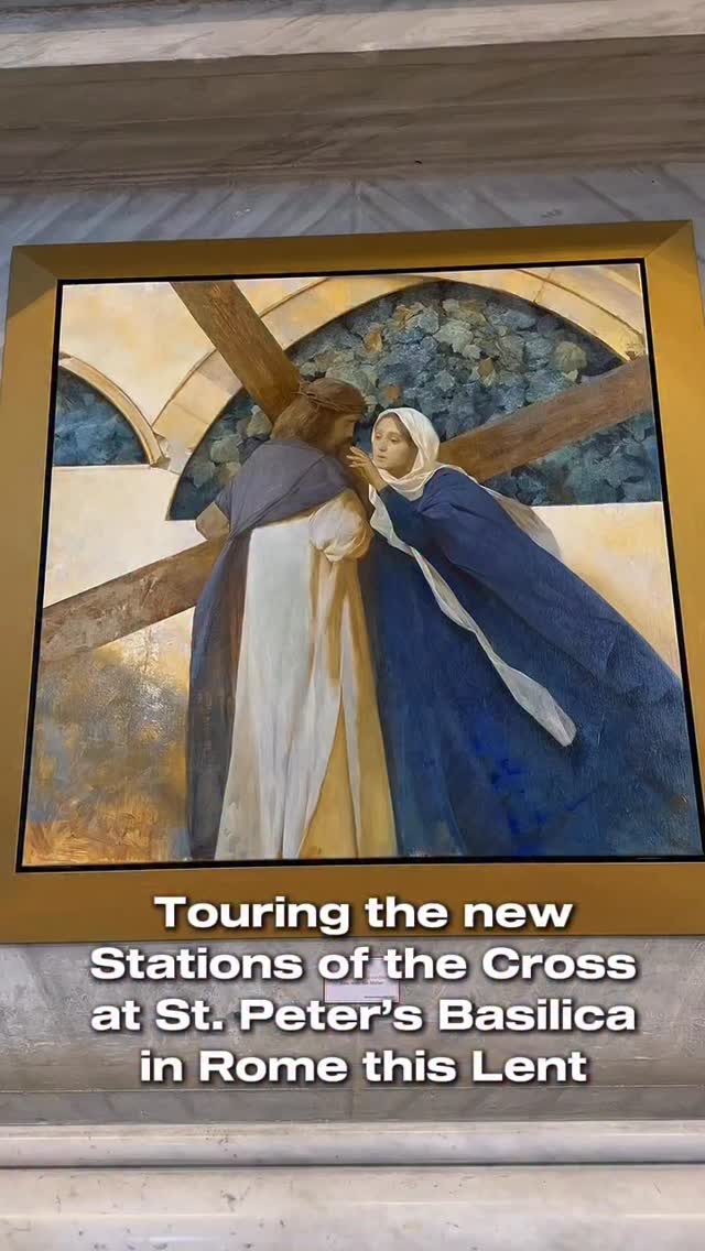 Touring the new stations of the cross on display until Easter in St ...
