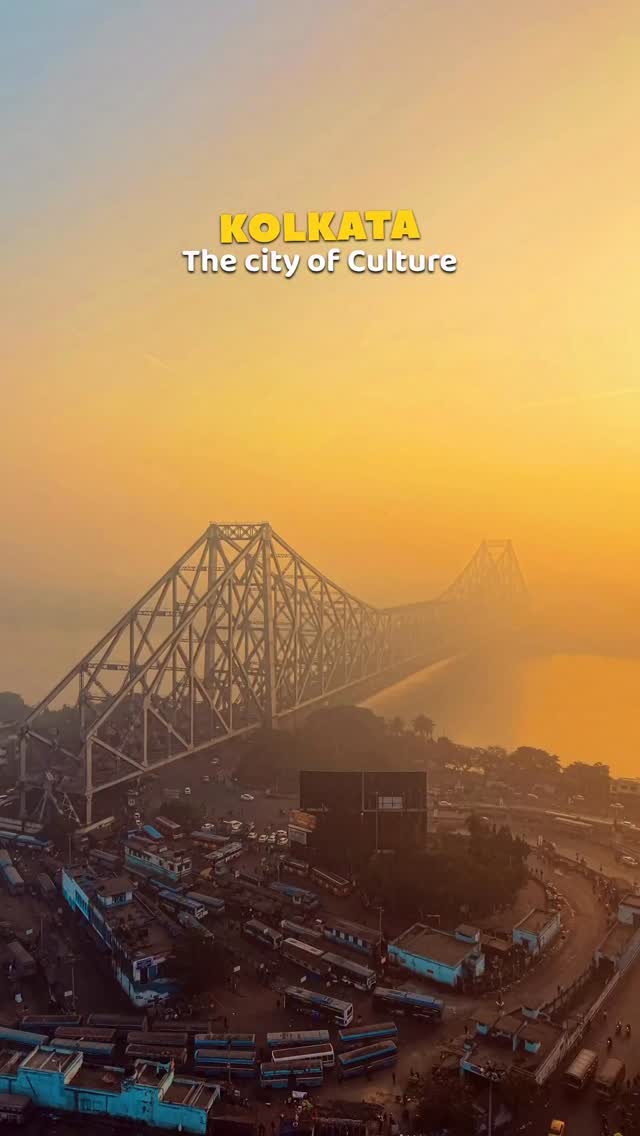 Kolkata — where every sunrise tells a story 🌅 A city woven with culture ...