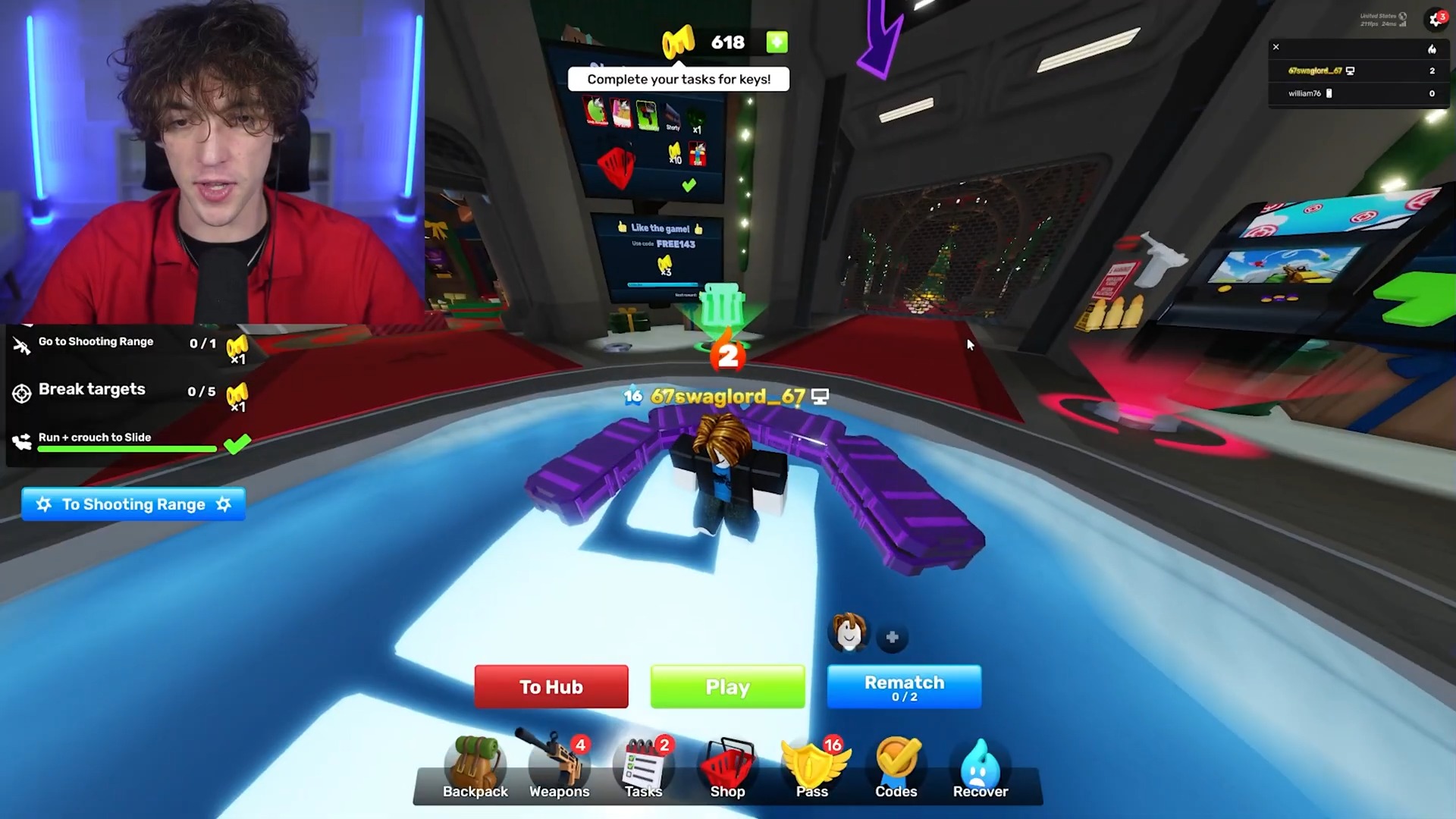 Every Death I Open A SKIN CASE In Rivals!! #KAYE | Kaye Plays Roblox ...