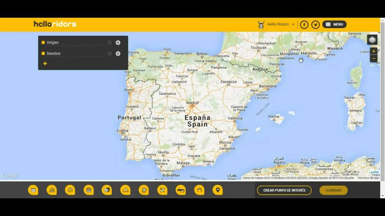 ¿Cómo crear rutas y puntos de interés con Hello Riders? Para haceros la ...