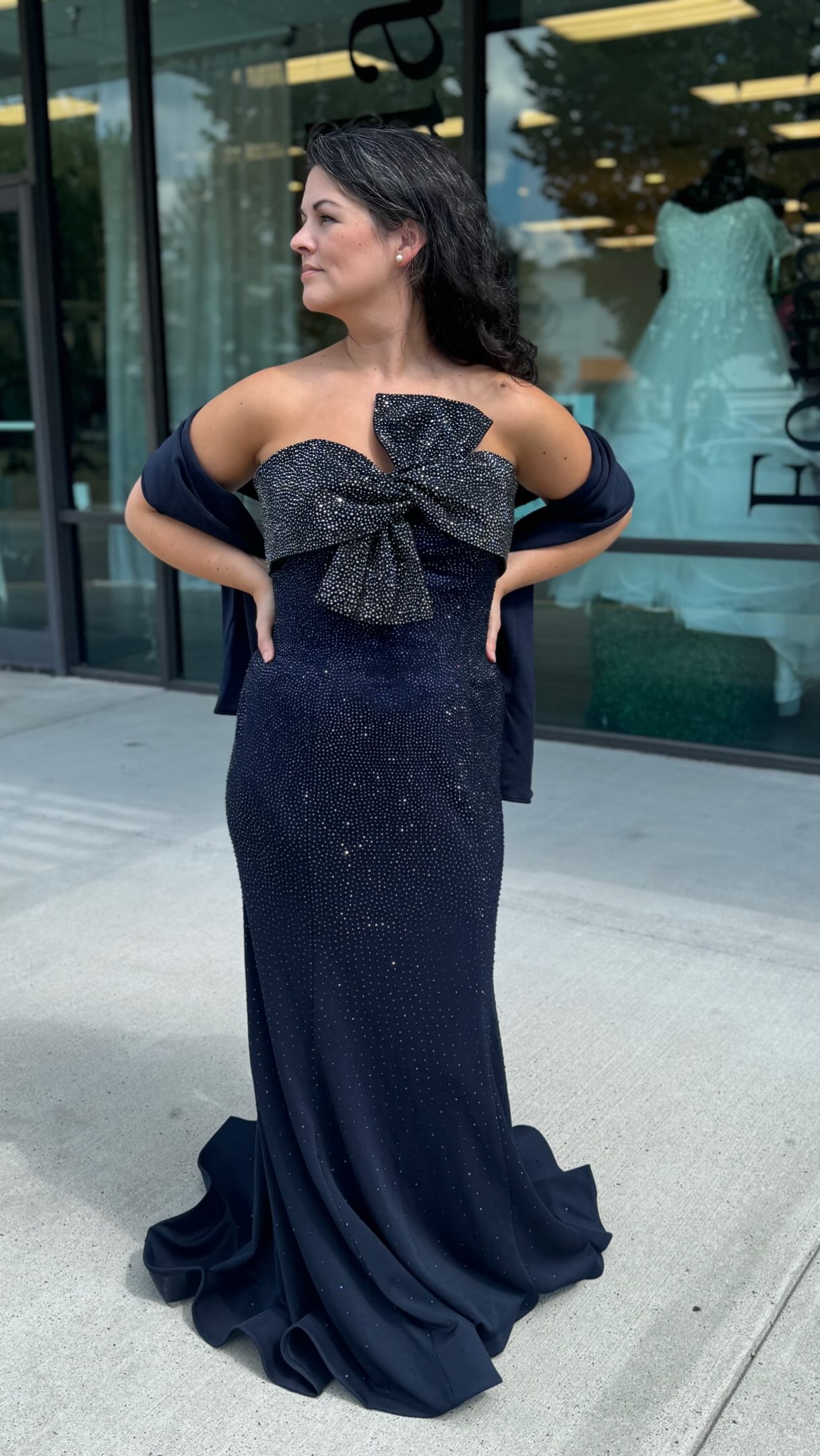 ✨ NEW ARRIVAL! ✨, Make an unforgettable entrance in this stunning ALYCE Paris special occasion gown! Featuring a sophisticated black and navy color combination, gorgeous sparkling details, and an 