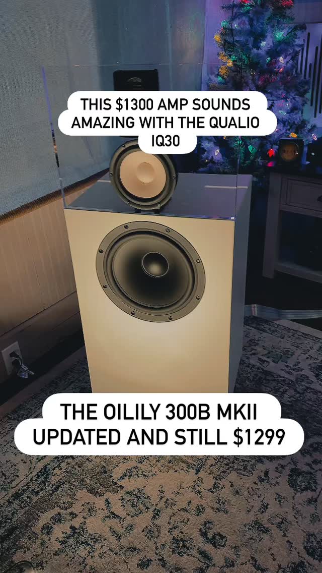 The new Oilily 300b amp sounds so dang good with the IQ30. What a sound ...