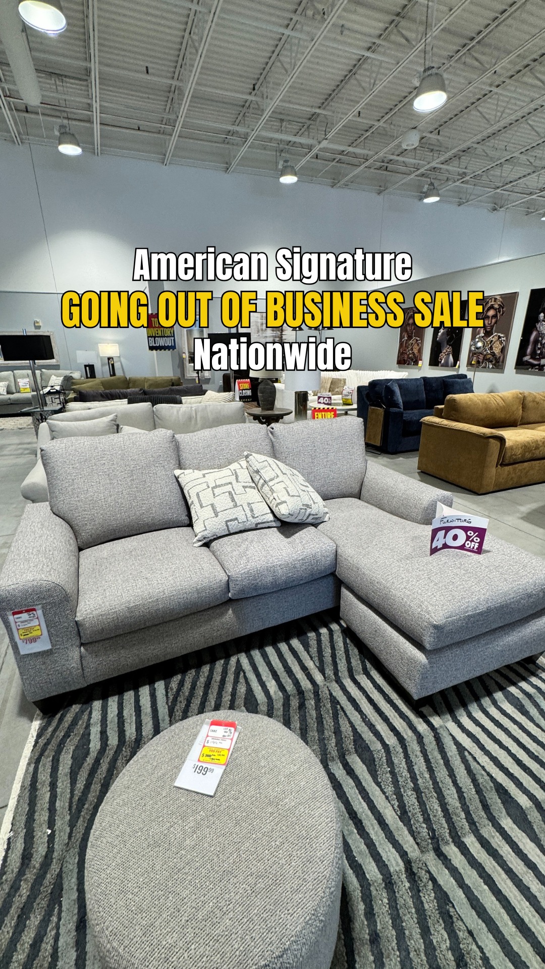 🚨GOING OUT OF BUSINESS SALE!🚨 Did you know American Signature Furniture is going out of business ...