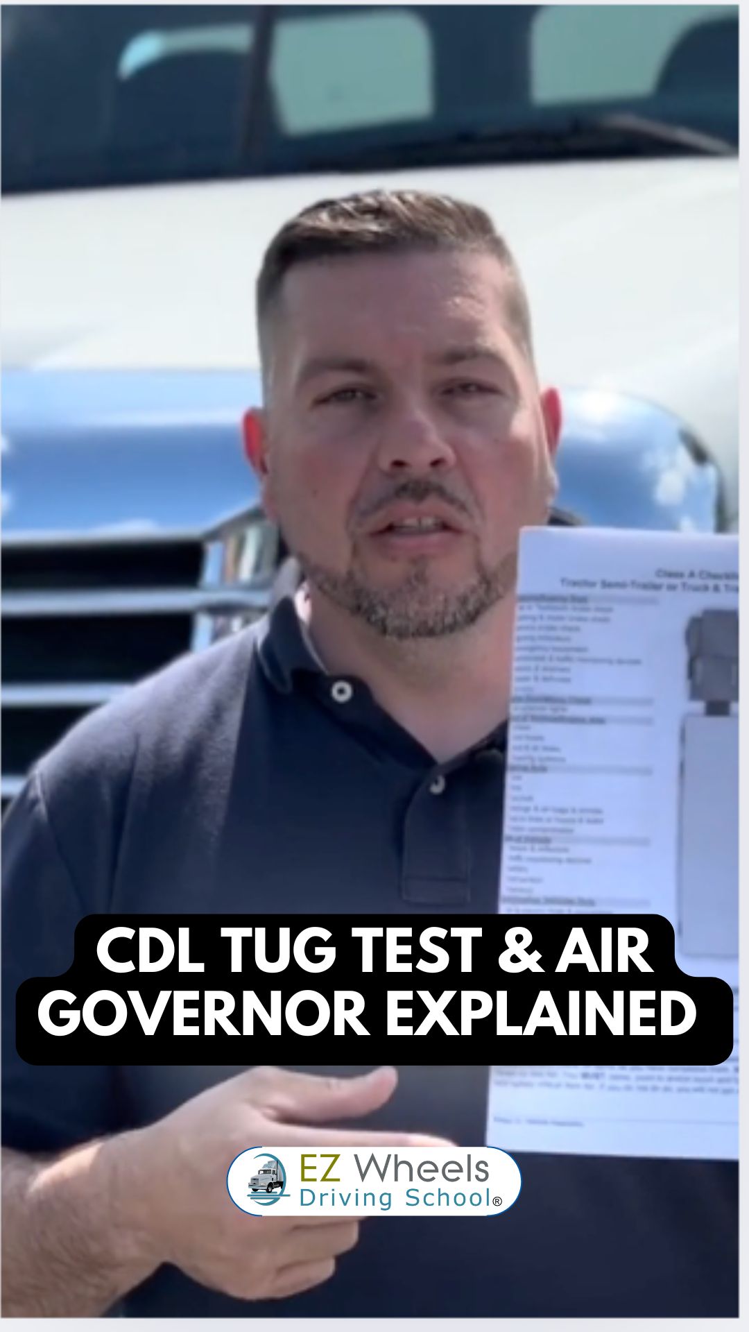 CDL Tug Test & Air Governor Explained (Pre-Trip Inspection) YouTube ...