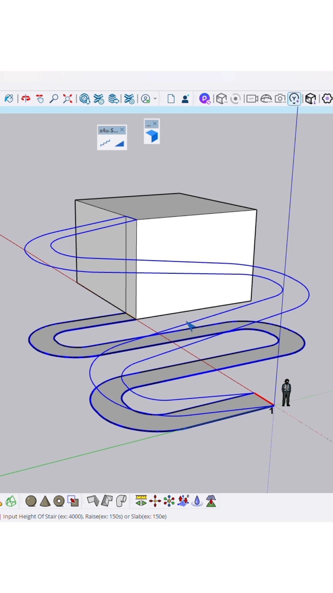 SKETCHUP PRO TIPS / how to create a complex ramp in sketchup sketchup ...