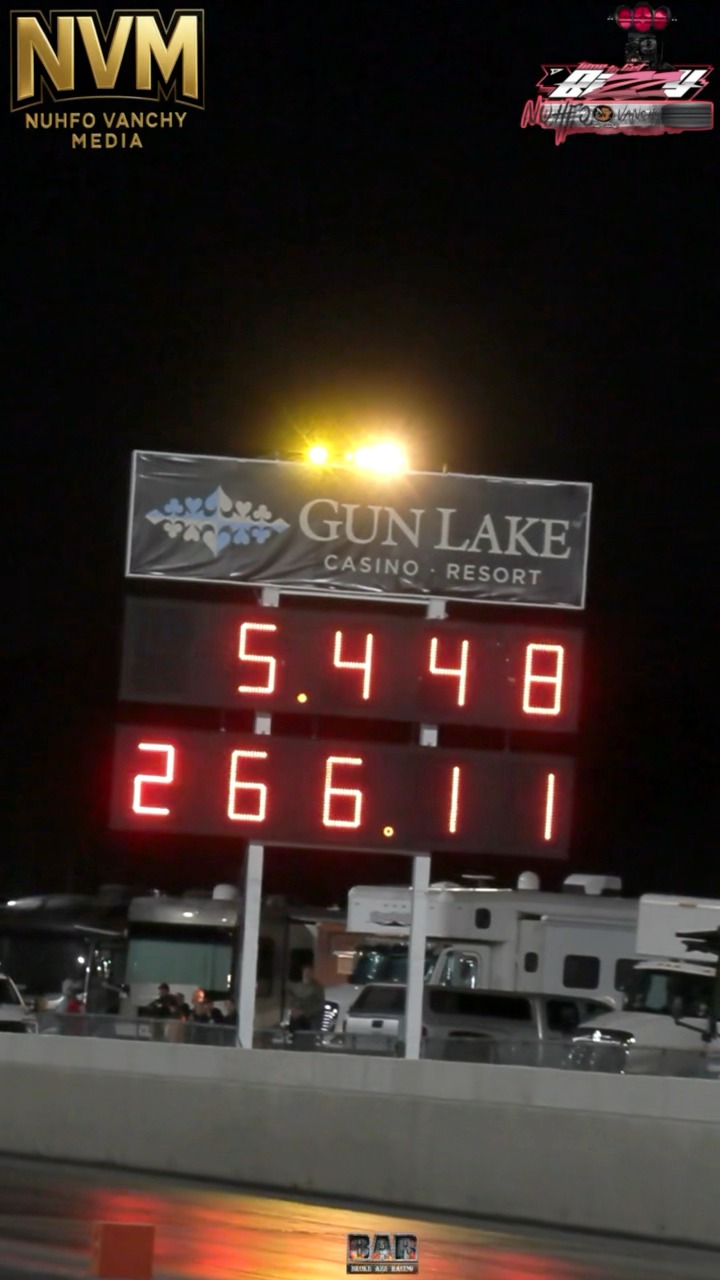 Sake Bomb lays down a world-record 1/4-mile pass, becoming the