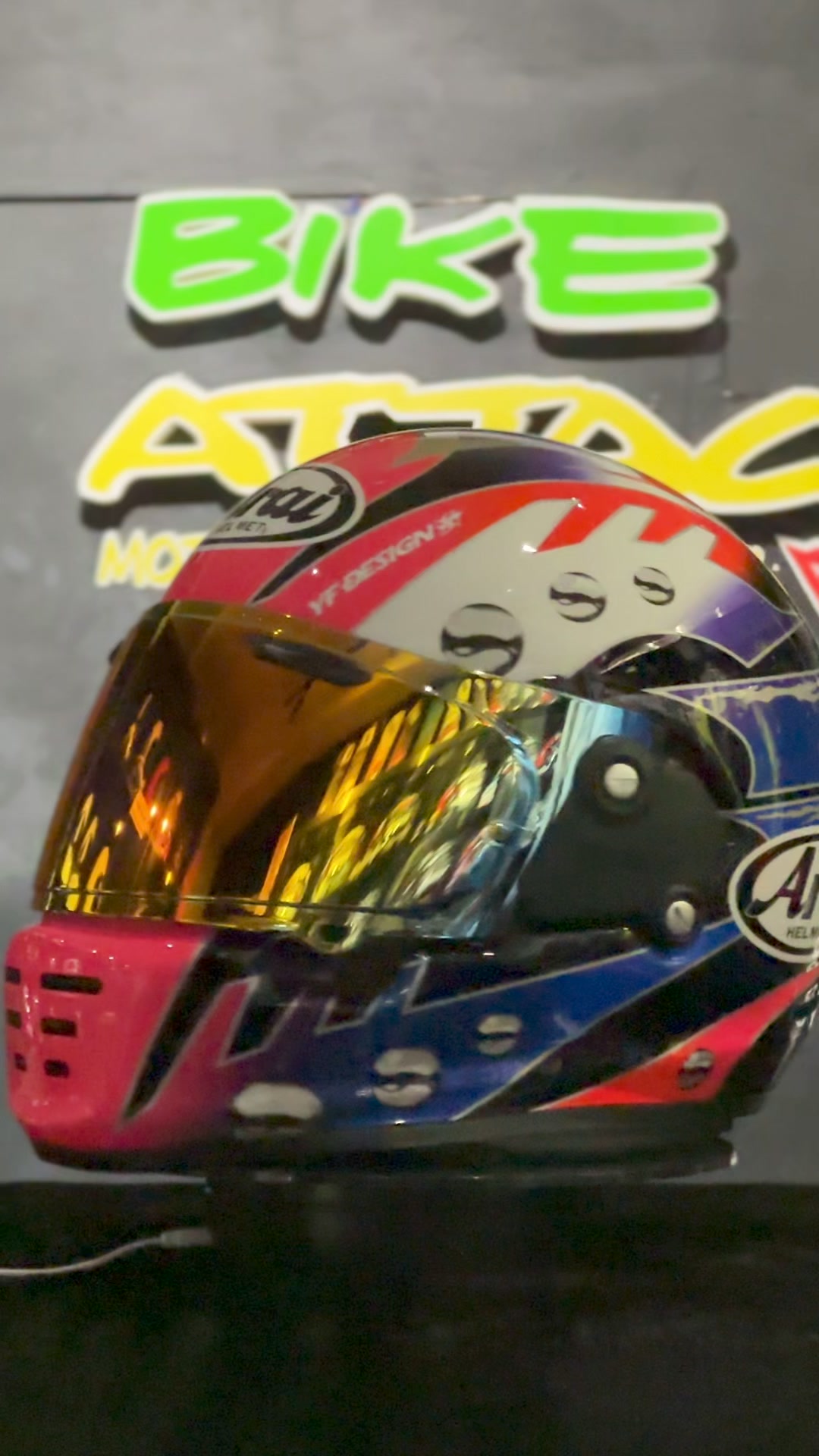 Arai Szg Vintage Blue + Visor Arai Mirrorized Blue 🔥🔥 | Acap Din