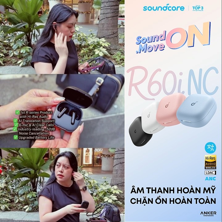 R60i NC – tắt ồn bên ngoài, mở thế giới sống động bên trong! 👉 Khám phá ...