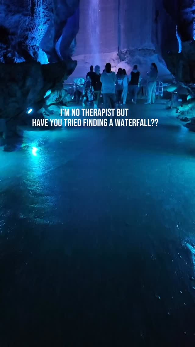 The best escape is underground 😍 📍Ruby Falls underground