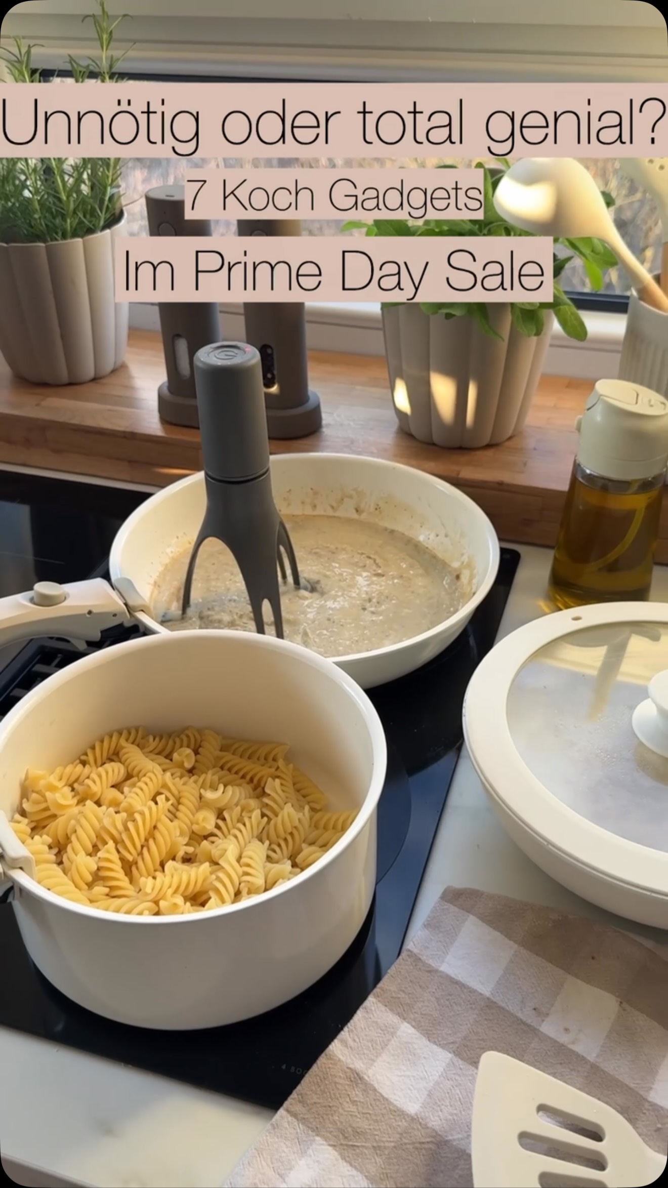 Anzeige · Diese Küchen-Gadgets machen Kochen so viel einfacher – und sind jetzt im Prime Day Sale 🔥🤎, ➡️ Kommentiere COOK und ich schicke dir die Links zu allen Deals 💌, Ich gebe es zu: Kochen war