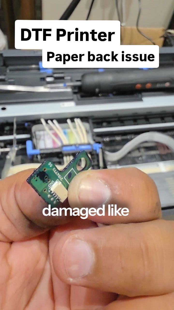 DTF converted Epson L18050 Paper back issue If you run the DTF printer ...