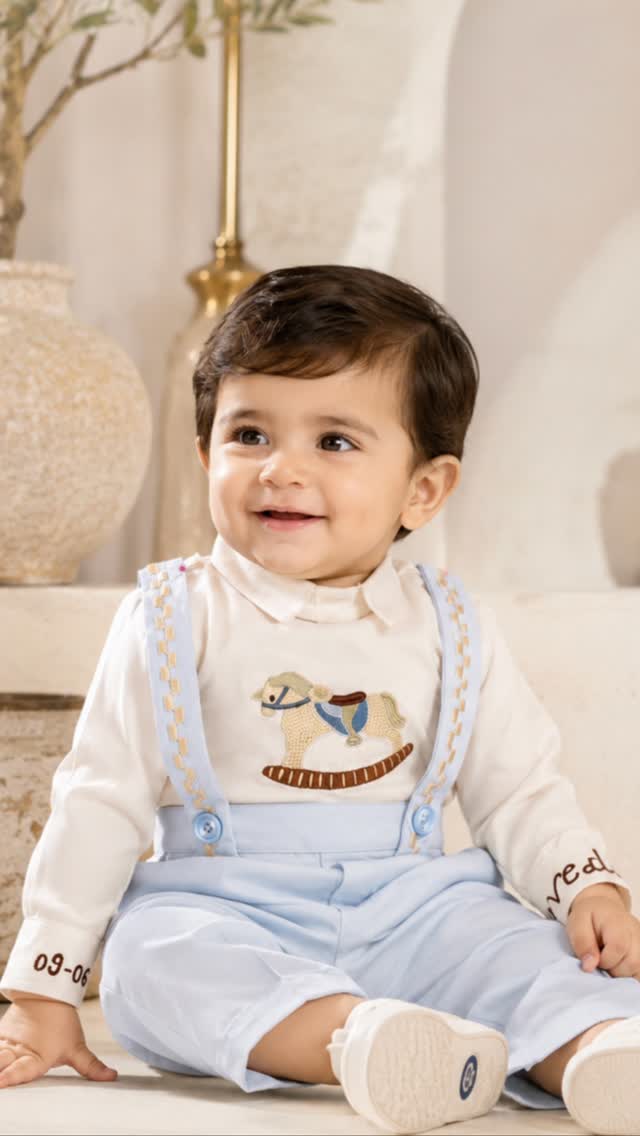 1st birthday dress for baby boy First Outfit | Horse Theme Birthday color_Blue Women's Summer Casual Midi Size:10Y Cute And Stylish Kids