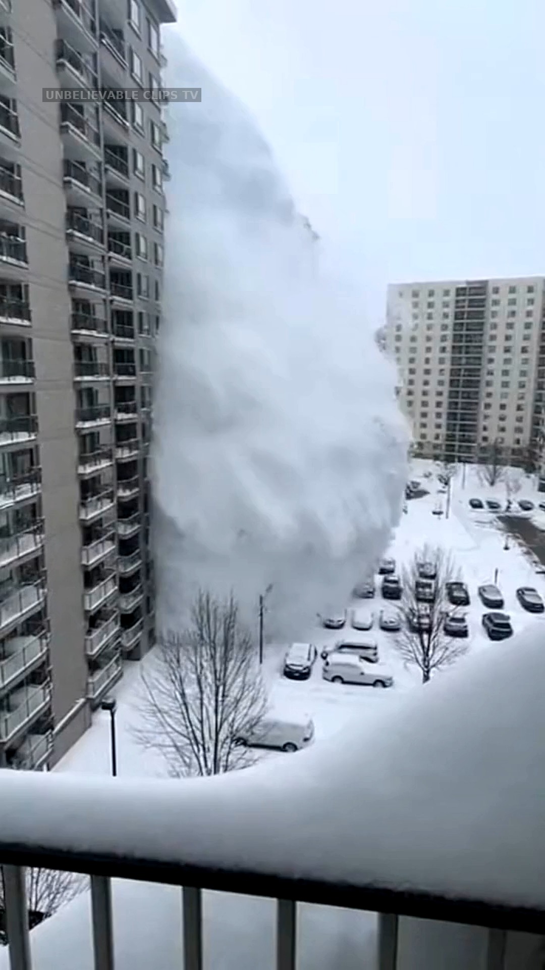 In the quiet hours following a relentless winter storm, a residential ...