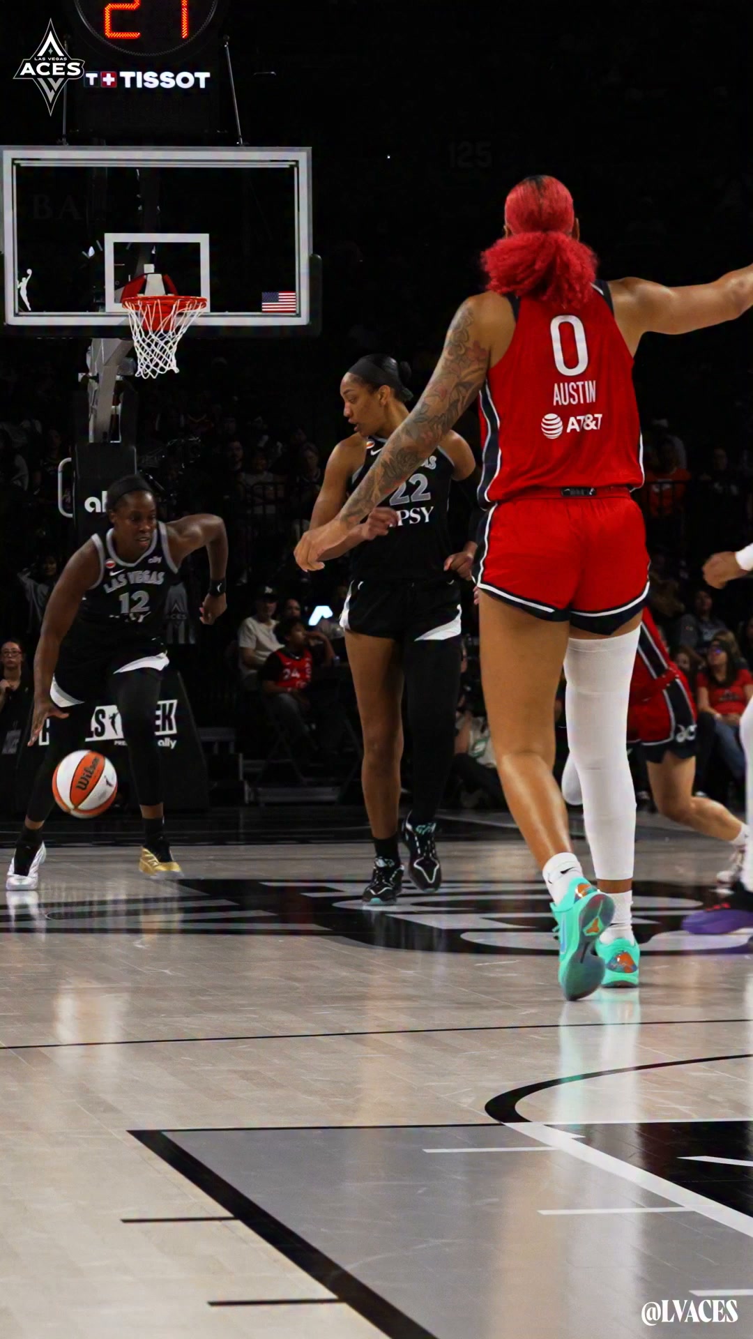 the 𝘔'𝙑𝘗 from top of the key 👌 | Las Vegas Aces | Facebook