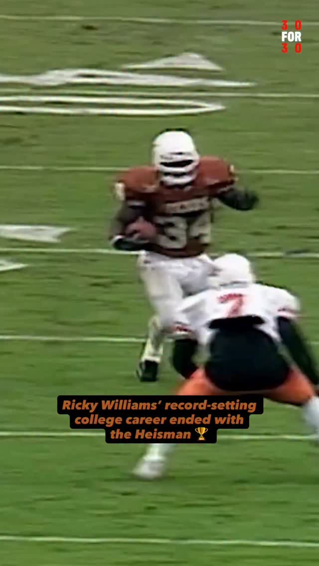 Ricky Williams set 21 NCAA records in his historic ‘98 Heisman season 🔥 ...