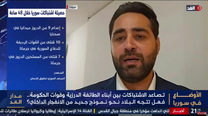مدير #المرصد_السوري: يجب على #الشرع أن يكون رئيسا لكل #السوريين وليس ...