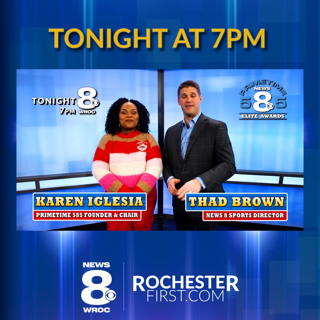 WATCH on the big screen. The News 8 Primetime 585 Elite Awards for ...