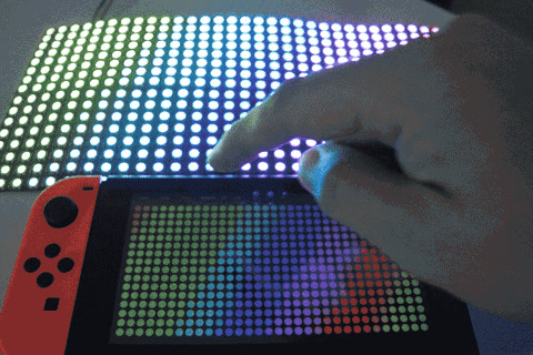 Driving 512 LEDs from a Nintendo Switch: ESP32, WS2812, and a