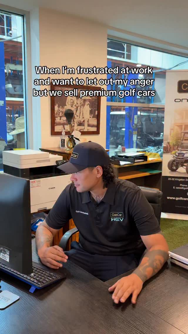 I think we need an office rage room #golfcart #salesman #saleshumor # ...