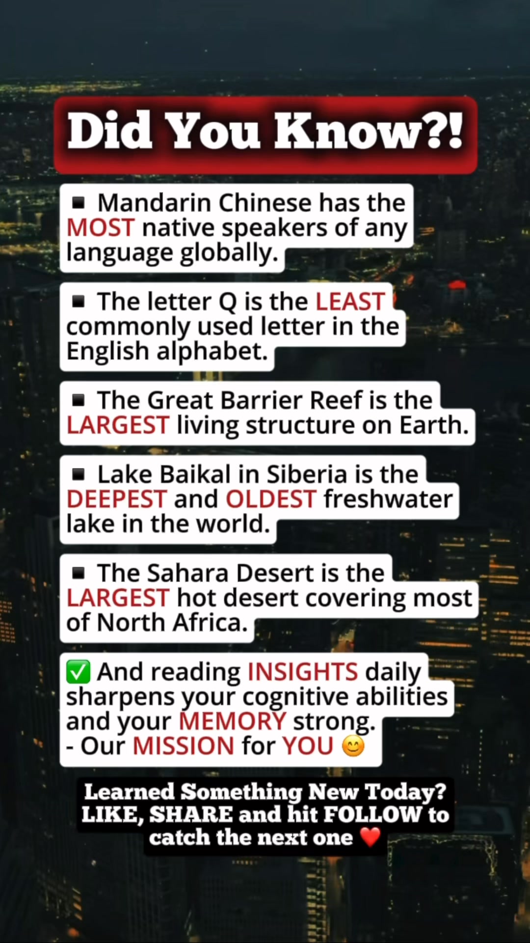 Amazing World Facts You Might Not Know. #facts #WorldFacts # ...