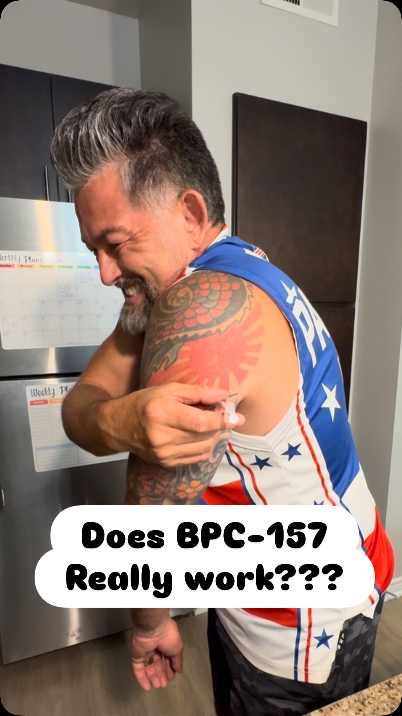 It’s time to put BPC-157 to the test after tearing my shoulder. I will keep you posted on this so-called miracle healing peptide. #bpc157 #peptides | Kengee Ehrlich