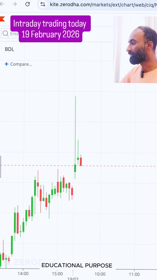 Intraday trading profit today 19 February 2026 This was my today's ...