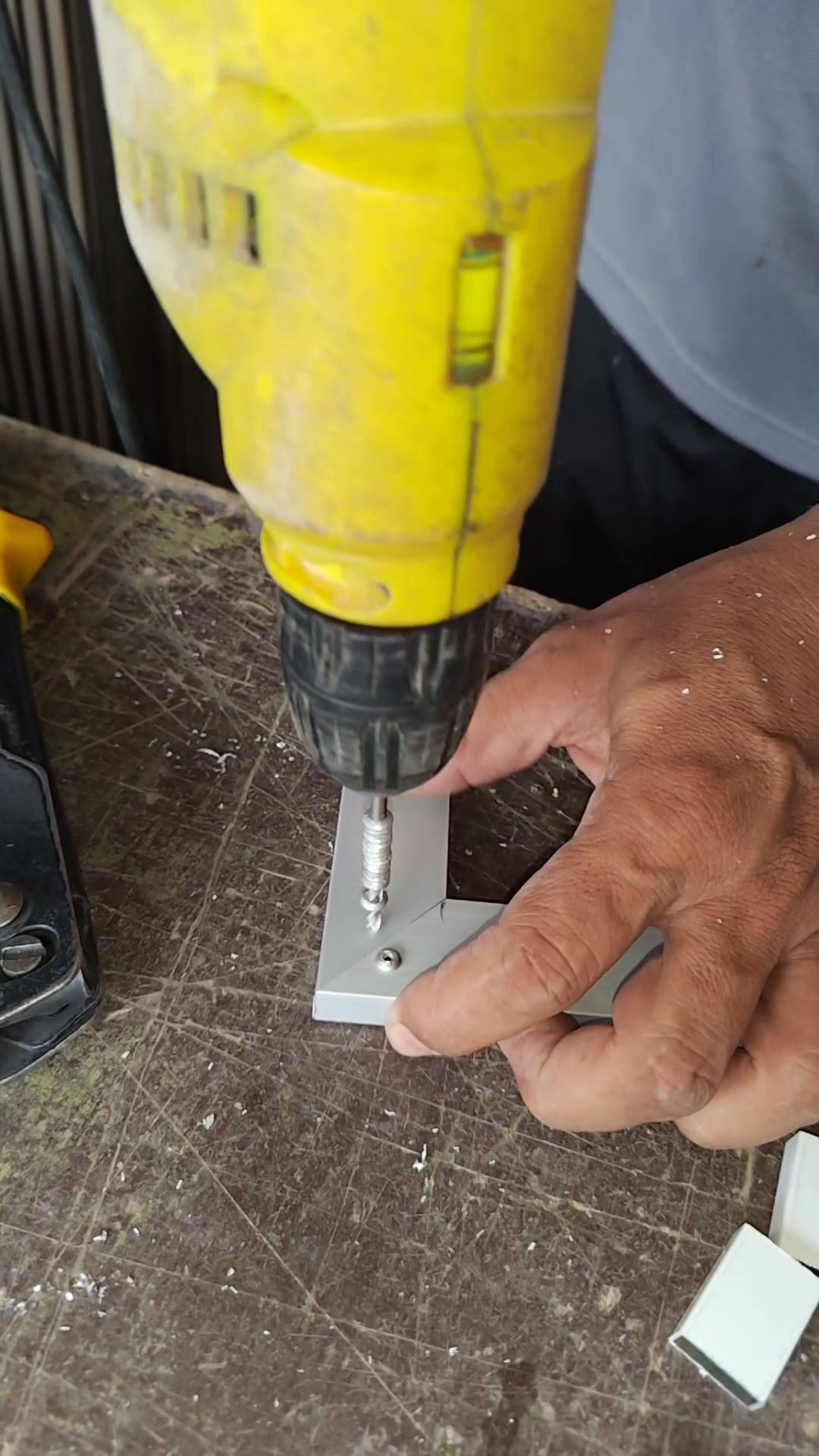 Frame corner joining rivets #aluminum #glass #work #jobs #diy #craft # ...