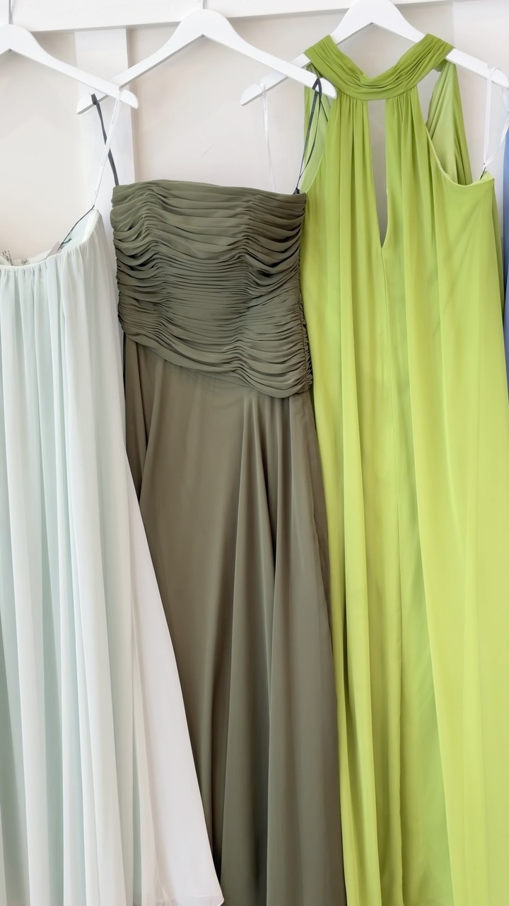 bridal path bridesmaid dresses Dessy Bridesmaids New arrivals!! We are loving all of these flowy chiffon that your girls will love too!! , Call or schedule a bridesmaids appointment today! , #bridalpath #trendingbridal line Floor