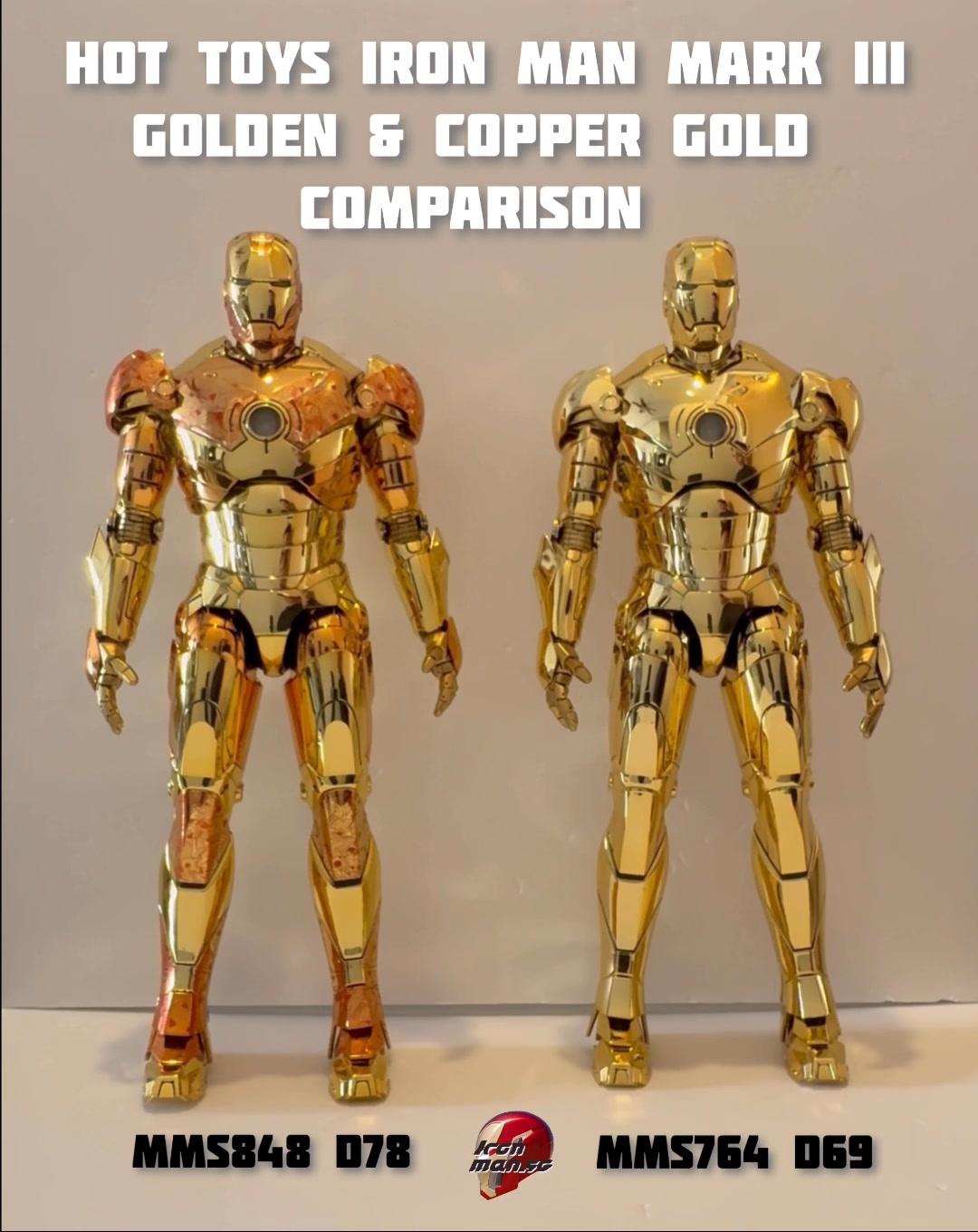 ✨Comparison on Iron Man Mark III (Golden & Copper Gold) Special