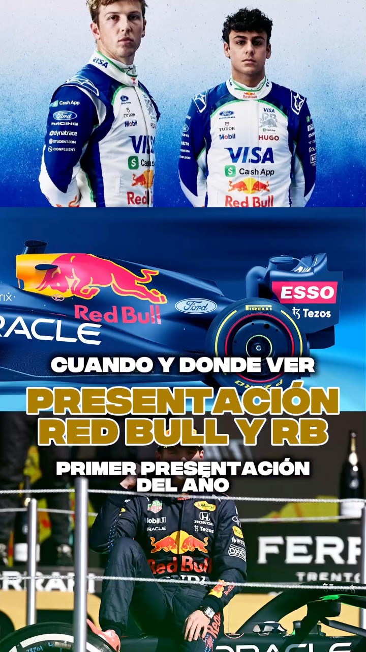 Cómo ver la presentación de RED BULL y Racing Bulls 🔥 #estebyf1 #f1 ...