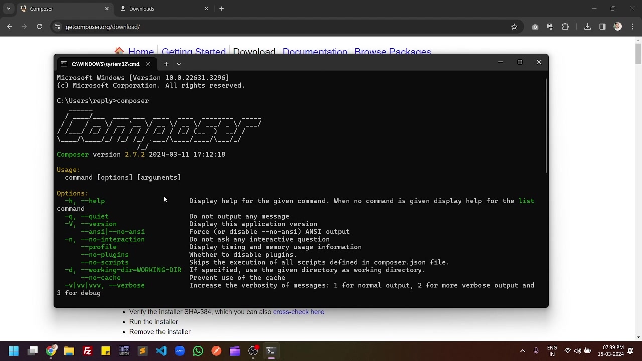 How to Install Composer on Windows 11 with exe file ( setup file ...