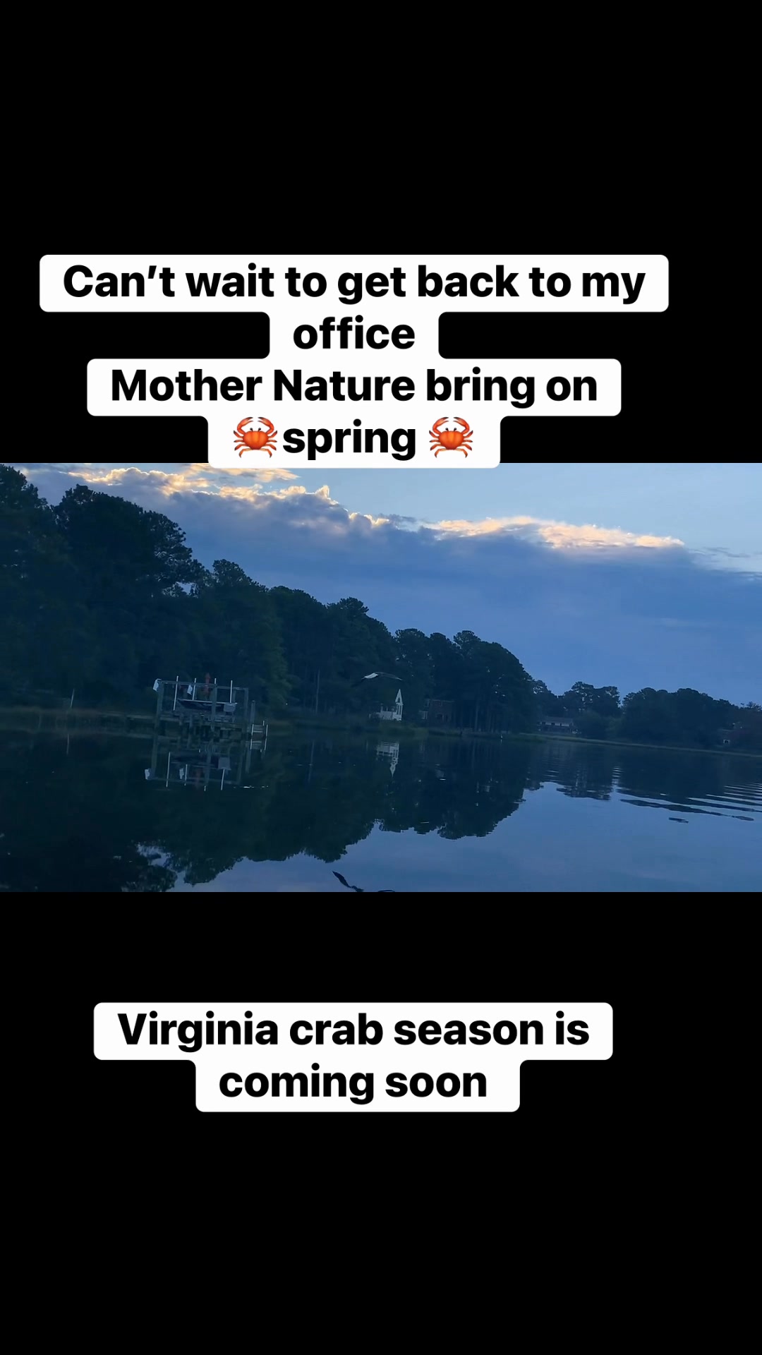 Waiting on spring to get back to my office 🦀 | Ray Wicker | Facebook