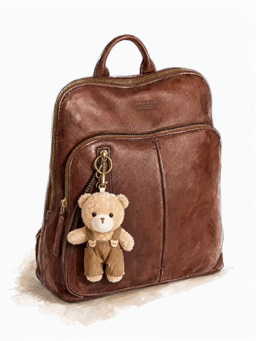 american leather co backpack Co. Marino Leather Backpack,Denim Jacquard is the perfect travel sidekick Can you guess our favorite