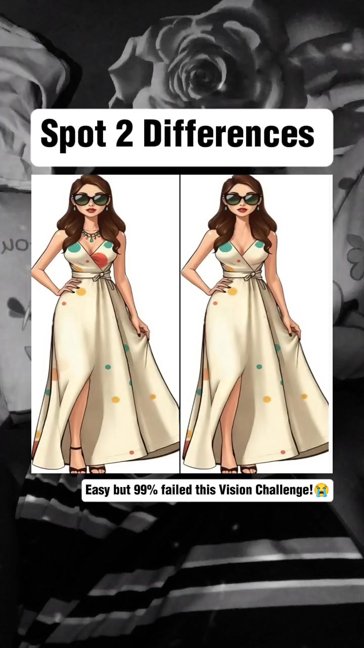 Spot 2 Differences 🤔 Easy but 99% failed this Vision Challenge!😭💀 You ...