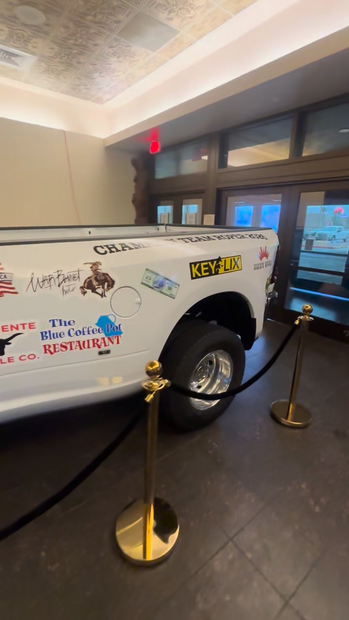 One lucky roper will be taking her home Sunday! 2026 Ram Dually ...