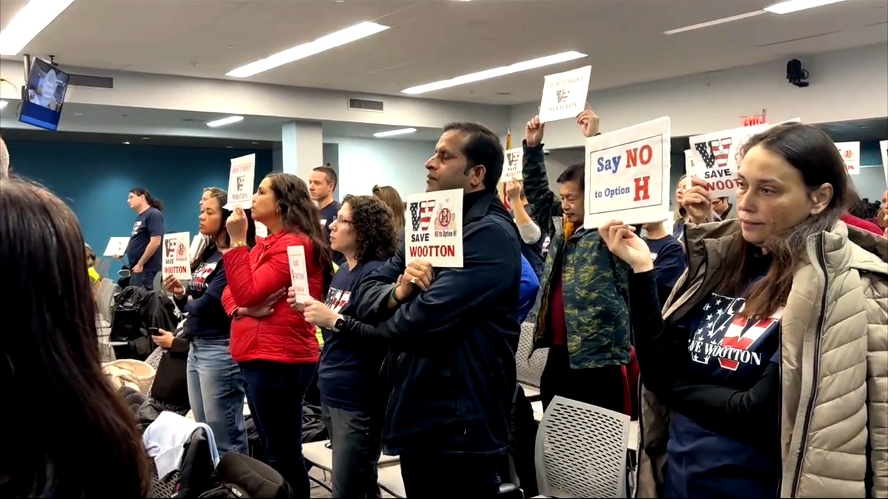 Dozens of parents from the Wootton High School community in Rockville ...