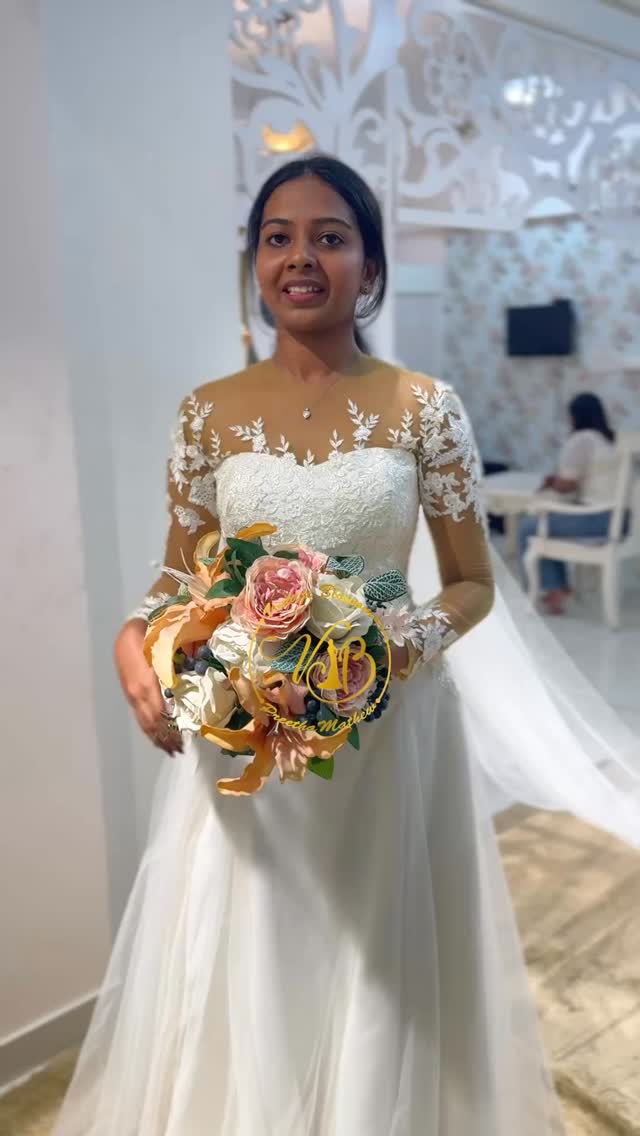 At first sight, Bride Angel knew the exquisite modified A-line gown from our bridal store was made for her, and our team ensured a flawless fit.✨✨, Loved by brides of Kerala and Tamil Nadu, Vintage 
