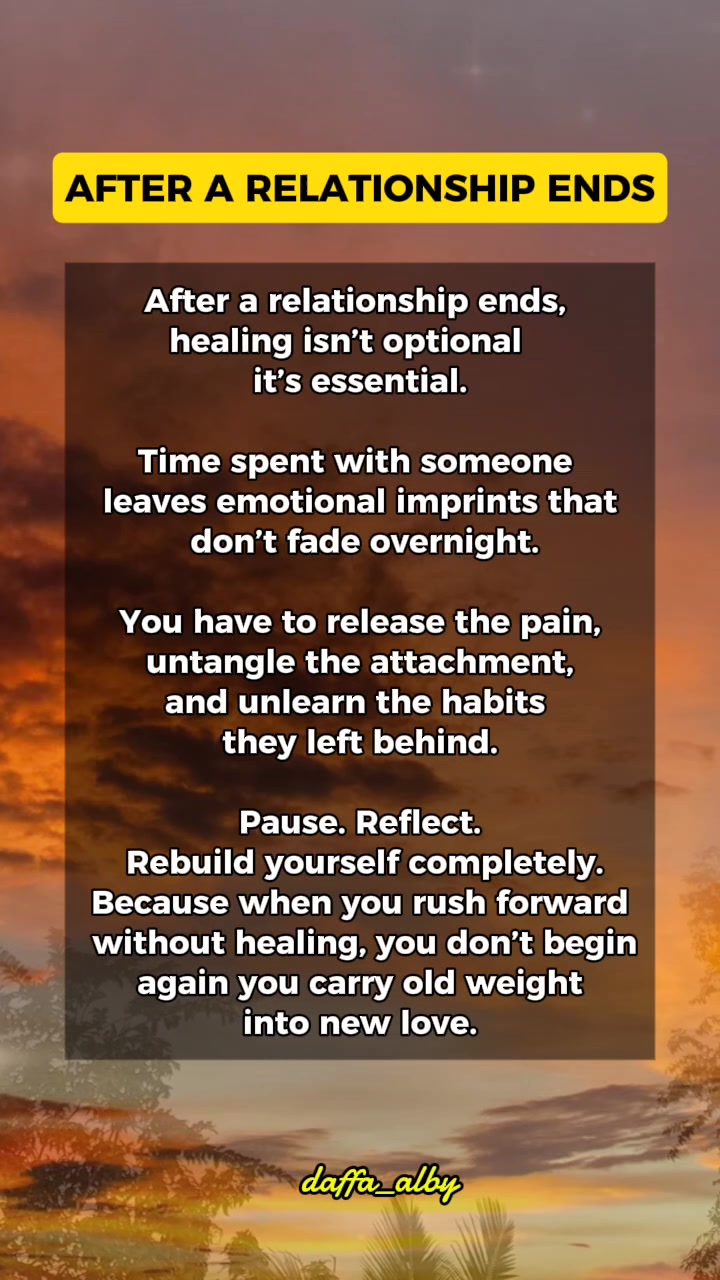 After a relationship ends, #RelationshipHealing #LoveWithAwareness #HealthyLove # ...