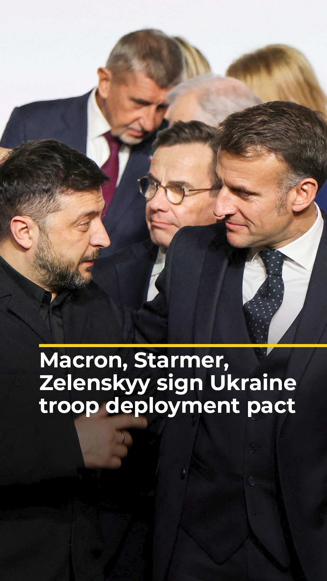 France, the UK, and Ukraine signed a declaration to deploy a ...