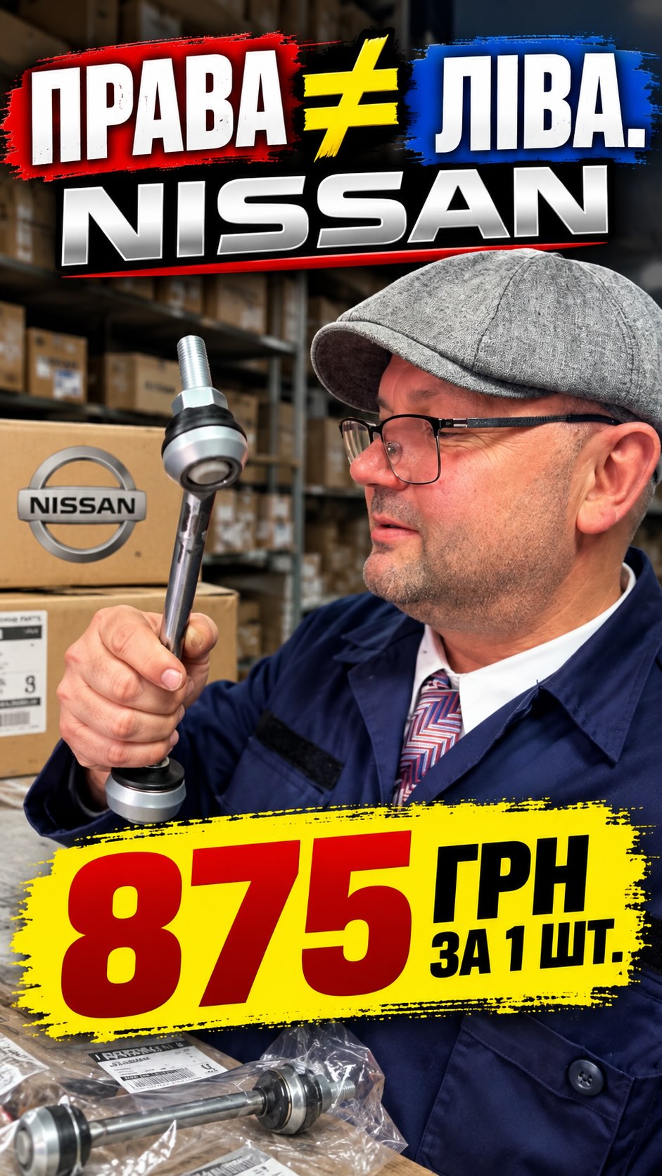 Права ≠ ліва 😁 Оригінальні стійки стабілізатора Nissan — 875 грн